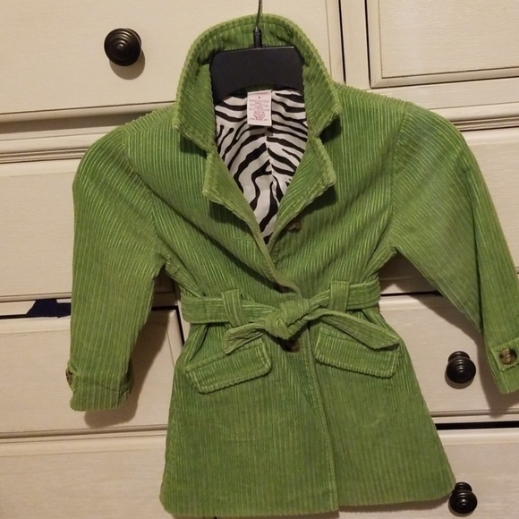 Girls Gymboree apple green cordoroy jacket - Picture 1 of 5